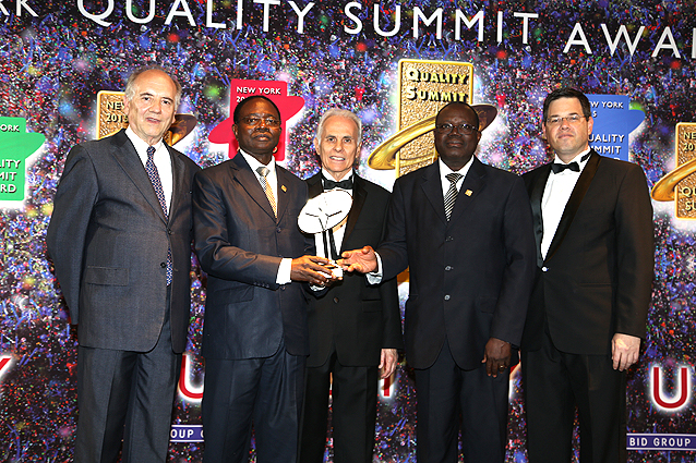 L’Institut Régional de Santé Publique Comlan Alfred Quenum, Bénin, lauréat du Prix BID international Quality Summit à New York 2015.