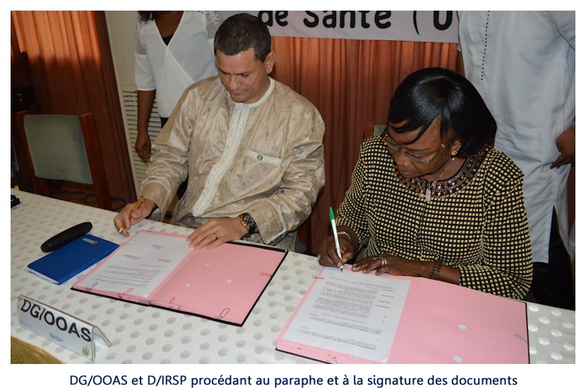 L’OOAS et l’IRSP signent une 2ème convention de collaboration